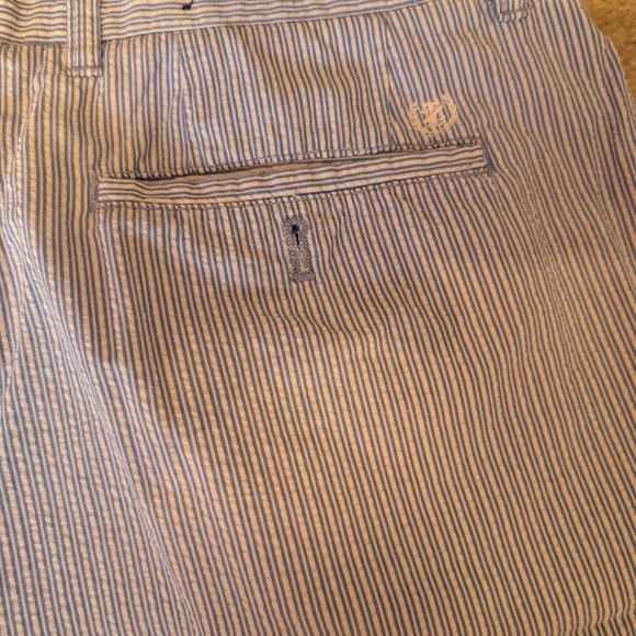 Men's Izod Blue and Pink Seersucker Shorts. Golf Or Dress Shorts, Size 36, EUC - Picture 5 of 10